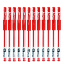 真彩 GP-009 0.5mm 中性筆（紅色 適用真彩GR-009中性筆芯，12支/盒，144支/大盒）