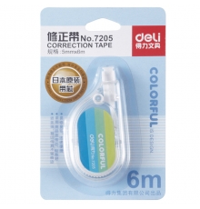得力（deli）7205學(xué)生類修正帶（規(guī)格：5mm*6m；24卡/盒）